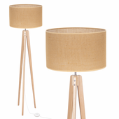 LAMPA PODŁOGOWA TRÓJNÓG, DREWNO, różne RODZAJE