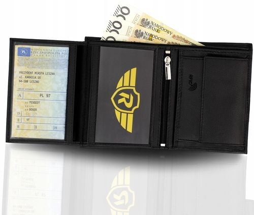 REVERSE Skórzany portfel męski skóra naturalna antykradzieżowy ochrona RFID na Arena.pl