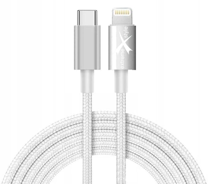Kabel pleciony PD USB Typ-C Lightning 2m zdjęcie 1