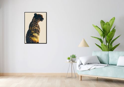 Plakat 59,4x84,1cm Gepard Duch Sawanny na Arena.pl