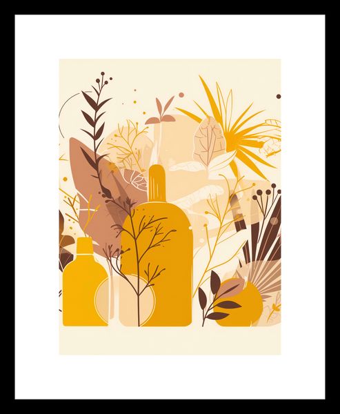 Plakat 30x40cm Złote Rośliny zdjęcie 3