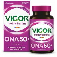 VIGOR Multiwitamina ONA 50+ witaminy i minerały dla kobiet 60 tabletek