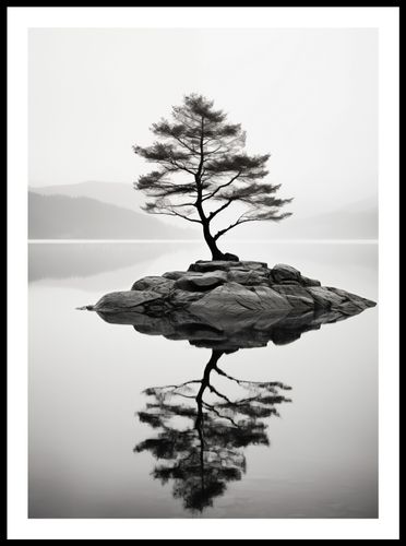 Plakat 50x70cm Samotne Drzewo na Arena.pl