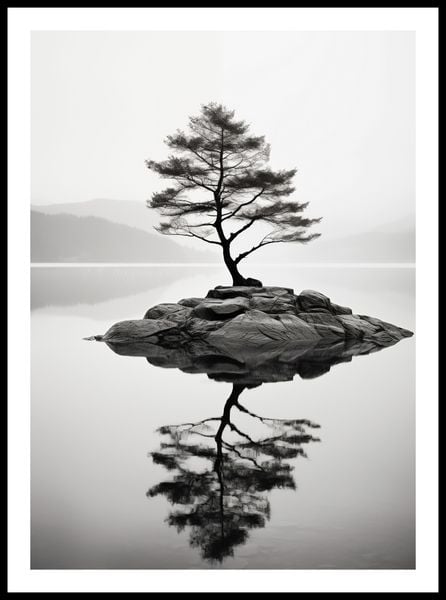 Plakat 50x70cm Samotne Drzewo zdjęcie 3