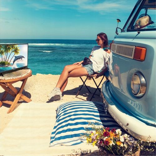 Telewizor 24 cale TV przenośny HD LED tuner dekoder DVBT2 USB 12V na Arena.pl