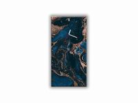 ZEGAR SZKLANY PROSTOKĄTNY - Rozlana farba