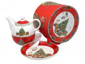ŚWIĄTECZNY DZBANEK Z FILIŻANKĄ TEA FOR ONE