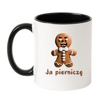 KUBEK "JA PIERNICZĘ" Wzór - Klasyczny Biało-Czarny 330 ml