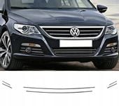 VW PASSAT CC - Listwy CHROM GRILL Zderzak Atrapa