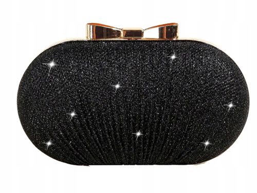 Czarna Torebka Wieczorowa Kopertówka Wizytowa Mała na Arena.pl