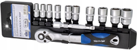 ADLER ZESTAW KLUCZY NASADOWYCH 1/4" 12EL. GRZECHOTKA NASADKI 5-14mm 3553.1