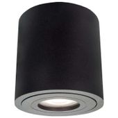 LAMPA sufitowa FARO LP-6510/1SM XL BK Light Prestige łazienkowa OPRAWA metalowa tuba downlight IP65 czarna