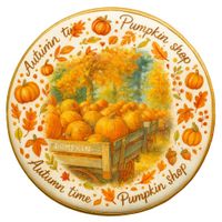 CIASTKO LUKROWANE FARM PUMPKIN ROZ.M KOŁO JESIEŃ RĘCZNIE ROBIONE