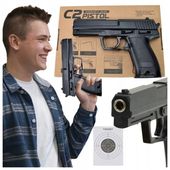 PISTOLET NA KULKI METAL REPLIKA BRONI ASG H&K USP
