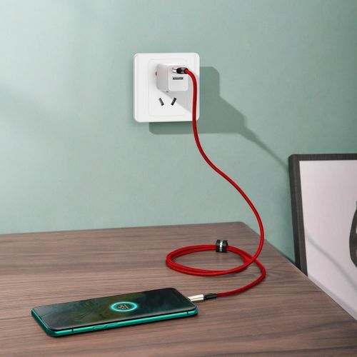 Kabel USB-C Baseus Cafule, VOOC, QC, 5A, 2m (czerwony) na Arena.pl