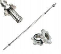 Gryf prosty stalowy sztanga 180cm 30mm pełny zaciski