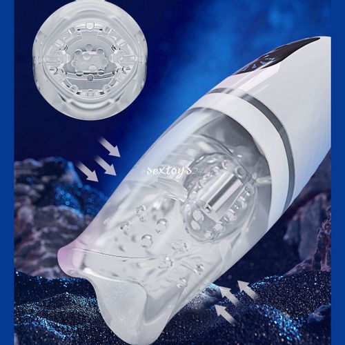 Masturbator Sex Maszyna Dla Mężczyzn, Ruchome Usta Z Wibratorem na Arena.pl