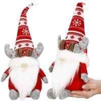 FIGURKI ŚWIĄTECZNE RENIFERY SKRZAT KRASNAL 50cm DEKORACJA ZESTAW 2szt