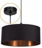 STYLOWA lampa wisząca Czarno Miedziana 35cm