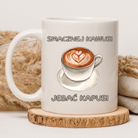 CHAMSKI KUBEK BEZ CENZURY | ŚMIESZNY PREZENT | DO PRACY BIURA DOMU | 330 ml