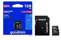 GOODRAM Karta Pamięci MicroSDHC 128GB CL10 UHS I + Adapter