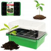 MINI SZKLARNIA INSPEKT DO KIEŁKOWANIA KIEŁKOWNIK ROZSADA 12 komóry 4x4cm