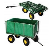 WÓZEK OGRODOWY 3w1 przyczepka transportowa 500kg 220L ROZKŁADANE BURTY