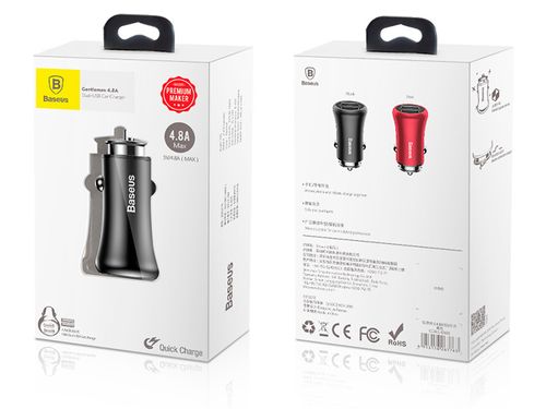 ŁADOWARKA BASEUS Samochodowa Gentleman 2xUSB 4.8A na Arena.pl