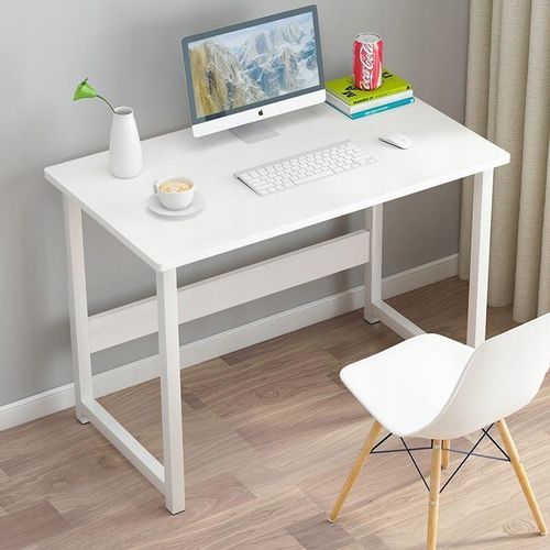 BIURKO KOMPUTEROWE BIAŁE STOLIK POD LAPTOP KOMPUTER STYL SKANDYNAWSKI na Arena.pl