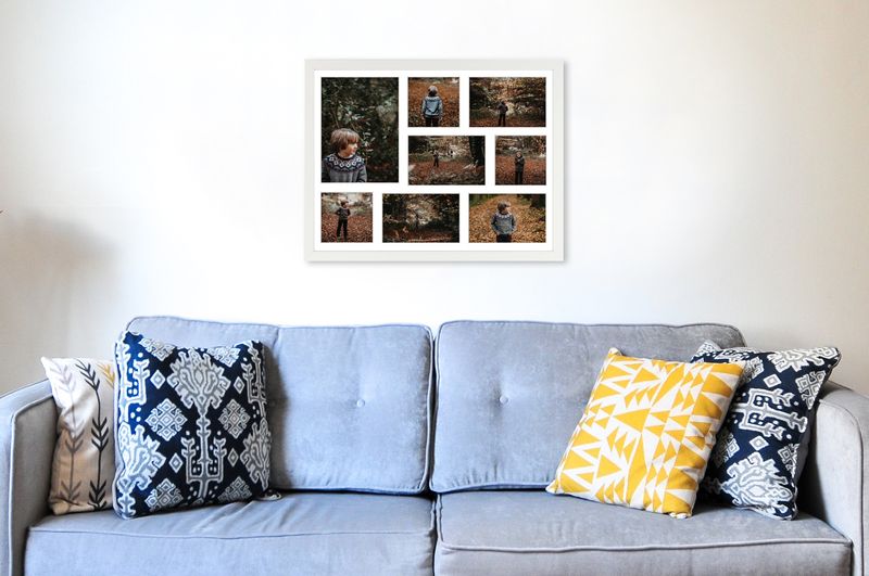 Ramka na 8 zdjęć Hekla 40x50x8 MDF galeria zdjęć biały 1szt. zdjęcie 4