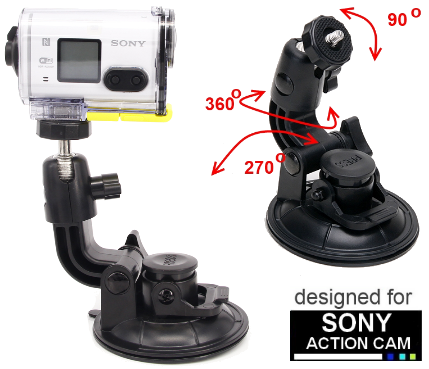 PRZYSSAWKA MOCNA DO SONY ACTION CAM - MOCOWANIE NP. DO SZYBY na Arena.pl