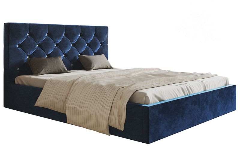 Łóżko Slim 7 tapicerowane 180x200 stelaż pojemnik zdjęcie 1