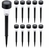 10x Lampa ogrodowa LED SOLARNA WBIJANA SŁUPEK