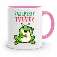 Dla Tatuażystki Tatuażysty Kubek Różowy Na Prezent Z Nadrukiem Ze Zdjęciem