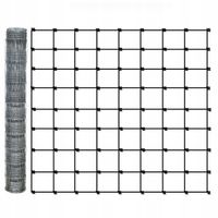 SIATKA LEŚNA 80/9/10 L - rolka 25m OCYNKOWANA do pola sady lasy budowa