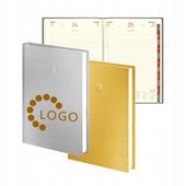 kalendarz Z TWOIM LOGO dzienny A4 2026 złoty/srebrny z grawerem 25 szt