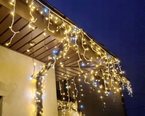 GIRLANDA SOPLE 200 LED 8M STAŁE BIAŁE CIEPŁE EFEKT FLASH FLESZ ZEWNĘTRZNE na Arena.pl