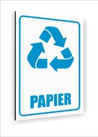 Tabliczka PIONOWA znak informacyjny nadruk 30x20 papier TWÓJ NAPIS