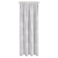 Firana na taśmie ze wzorem roślinnym JANE 140X270 biała