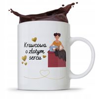 Kubek Prezent Krawcowej Krawca O Złotym Sercu Z Nadrukiem Ze Zdjęciem