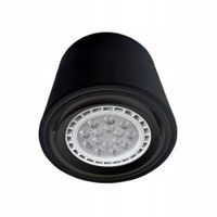 Lampa Sufitowa TUBO Czarny 1xAR111 GU10 15cm nowoczesny