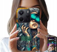 ETUI DO XIAOMI NOTE 14 4G - ANTI SOCIAL, BUTTERFLY, MOTYLEK, KOBIECE