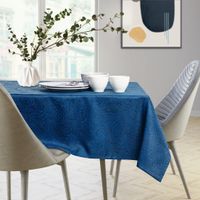 Obrus Plamoodporny GAIA 110x140 Owal Indygo AmeliaHome
