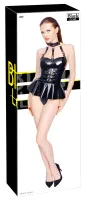 black level body vinylowe z połyskiem i spodnicą l czarne