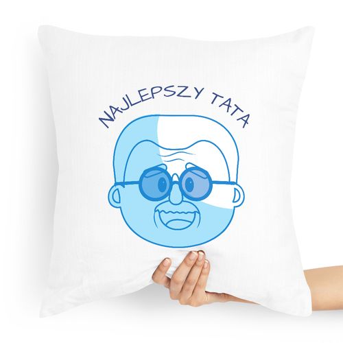 Poduszka Prezent Dla Taty Ojca Najlepszy Tata Z Nadrukiem Ze Zdjęciem na Arena.pl