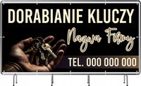 BANER REKLAMOWY 130x80 cm plandeka duży wybór wzorów DORABIANIE KLUCZY