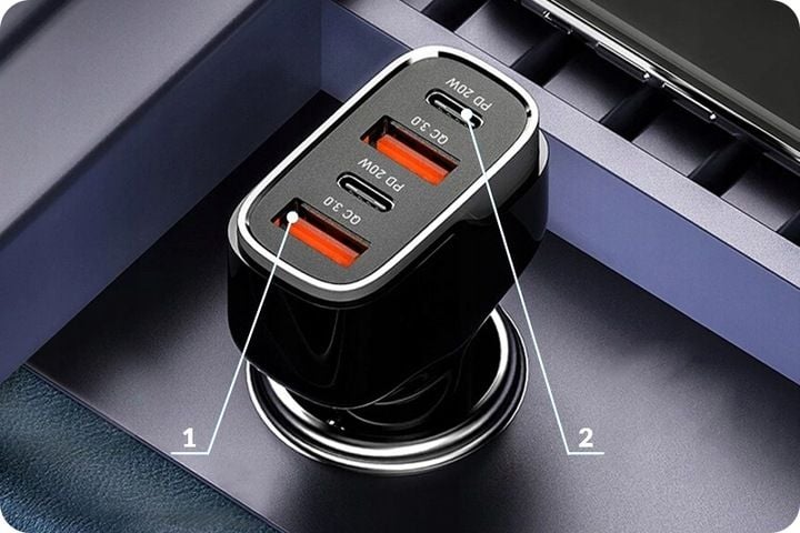 Webski ŁADOWARKA SAMOCHODOWA 40W USB USB TYP-C PD zdjęcie 9