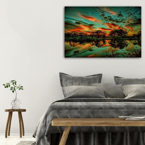 Deco Panel, Chmury nad jeziorem 4 120x80 na Arena.pl