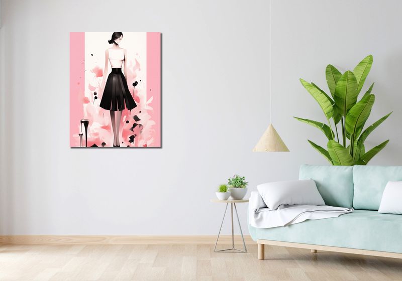Obraz 70x90cm Pastelowe Love zdjęcie 2