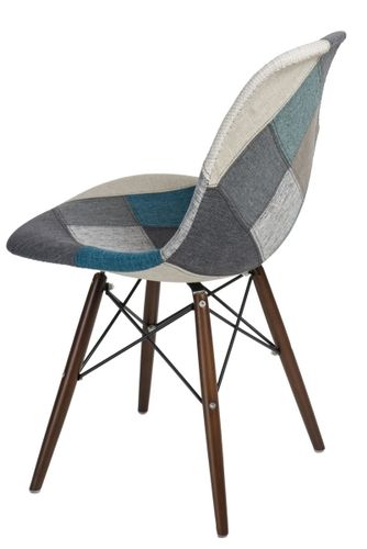 Krzesło P016W patchwork nieb-szary/ dark D2 na Arena.pl